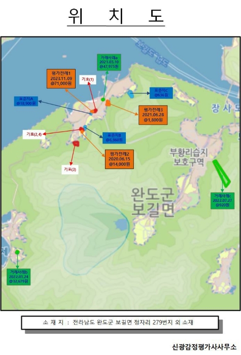 전라남도 완도군 보길면 정자리 424 전 경매 사진 6
