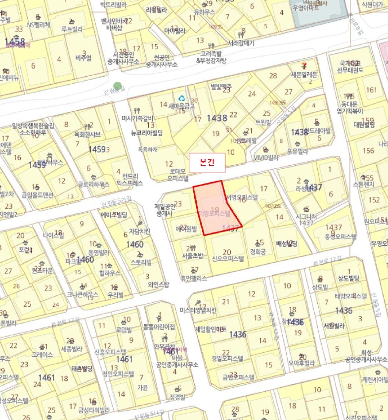서울특별시 관악구 신림동 1437-19 태양오피스텔 3층308호 오피스텔 경매 사진 23