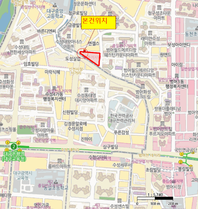 대구광역시 수성구 범어동 2262 범어더리브스퀘어 2층224호 근린상가 경매 사진 18