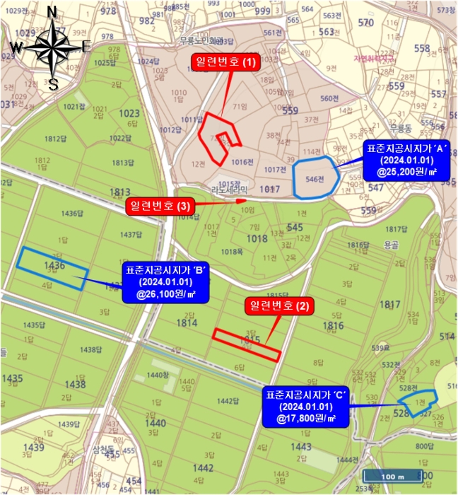 전라남도 무안군 일로읍 의산리 1815-4 외 1필지 답 경매 사진 8
