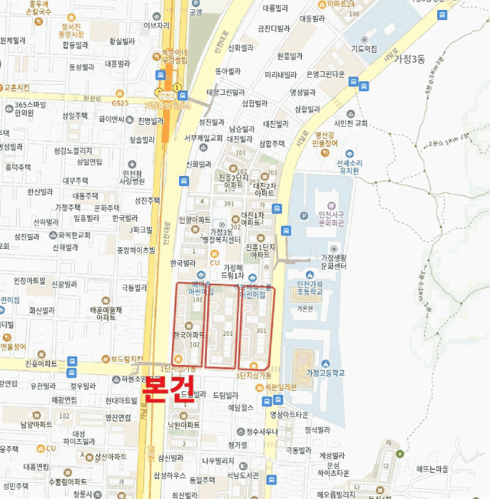 인천광역시 서구 가정동 567 한국아파트 102동 14층1404호 외 2필지 아파트 경매 사진 12