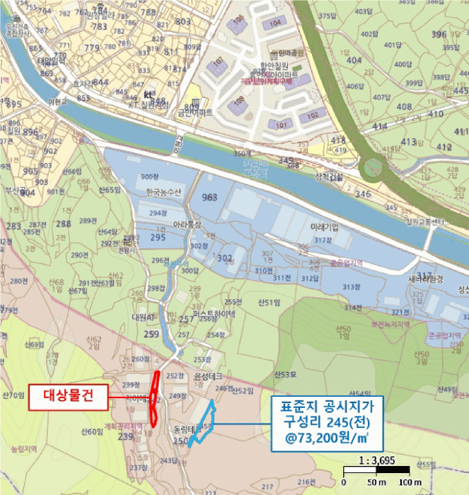 경상남도 함안군 칠원읍 구성리 242-4 외 2필지 답 경매 사진 14