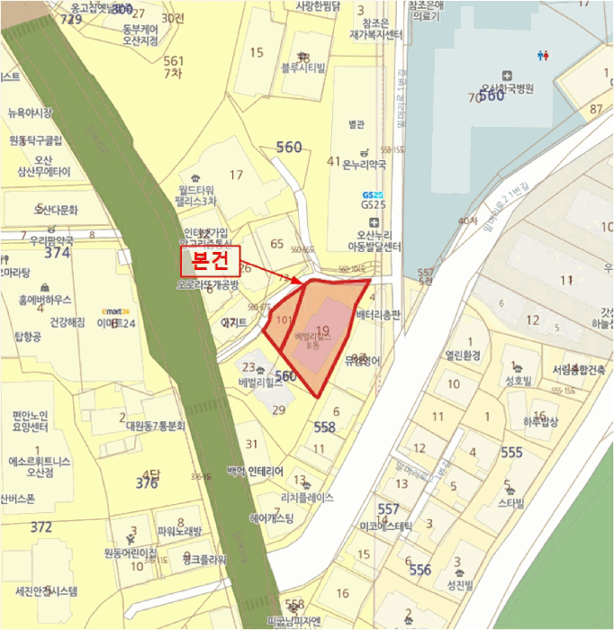 경기도 오산시 원동 560-19 2층202호 외 1필지 다세대주택 경매 사진 10