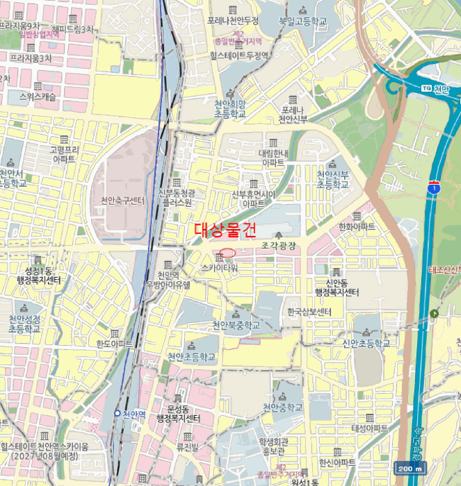충청남도 천안시 동남구 신부동 451-2 천안랜드마크타워 16층 1618호 외 5필지 오피스텔(주거) 경매 사진 23