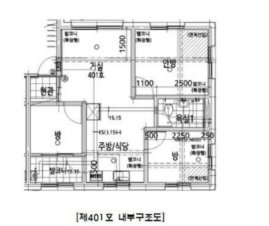 경기도 파주시 야동동 813-10 청우하이츠 211동 4층401호 외 1필지 다세대주택 경매 사진 11