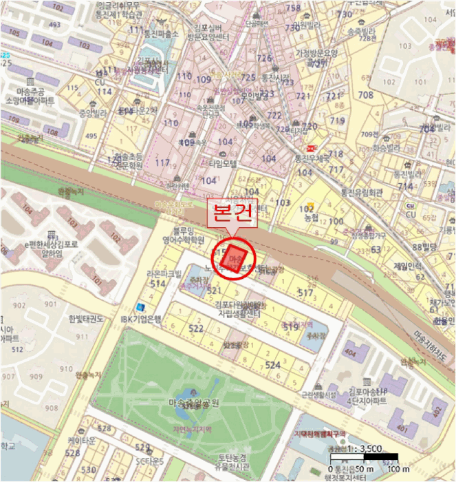 경기도 김포시 통진읍 마송리 515-4 1동 1층 101호 근린상가 경매 사진 14