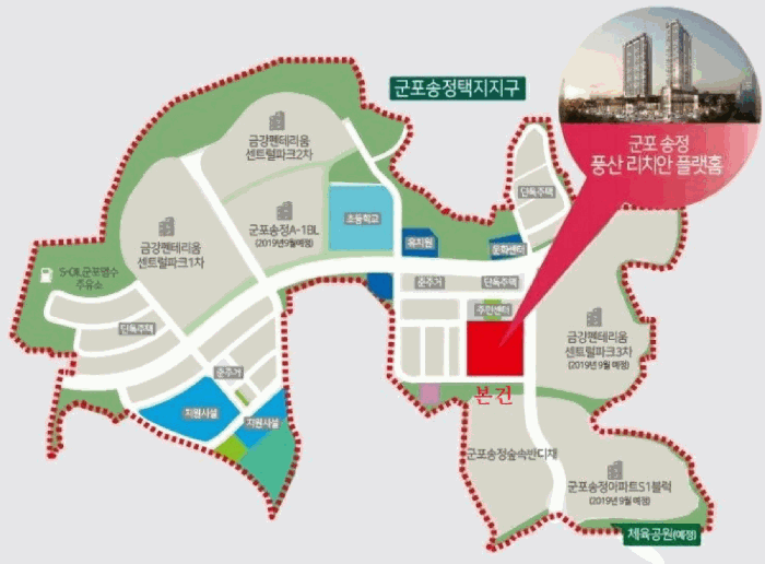 경기도 군포시 도마교동 478 군포송정풍산리치안 1층에이112호 근린상가 경매 사진 17