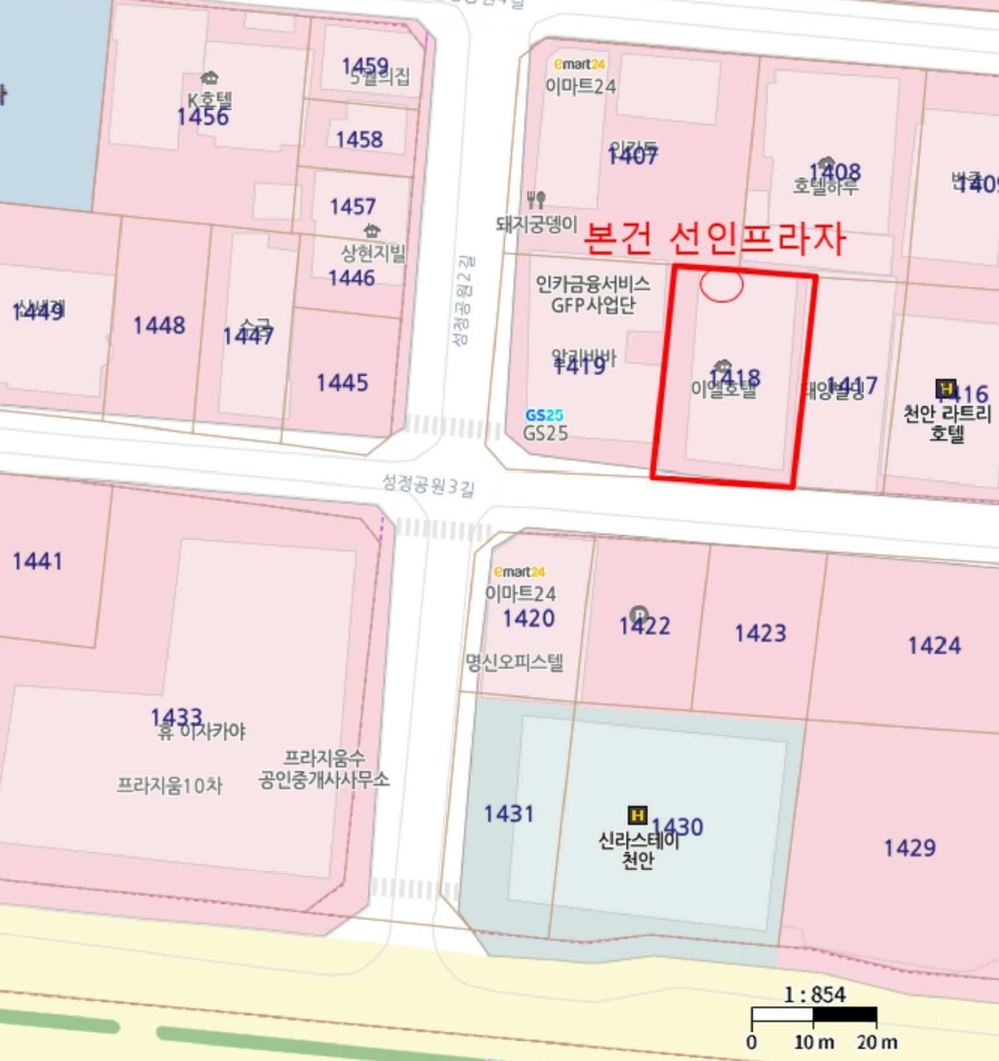충청남도 천안시 서북구 성정동 1418 선인프라자 1층102호 근린상가 경매 사진 30