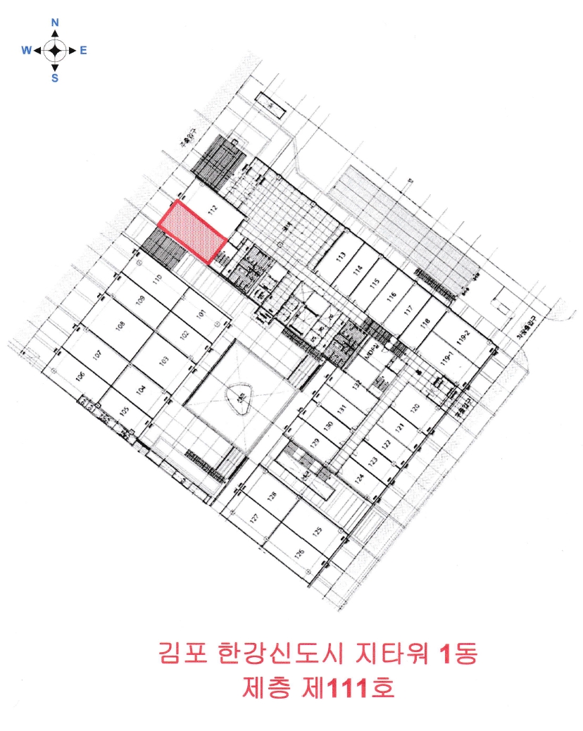 경기도 김포시 장기동 2008-2 김포 한강신도시 지타워 1동 1층 111호 근린상가 경매 사진 22