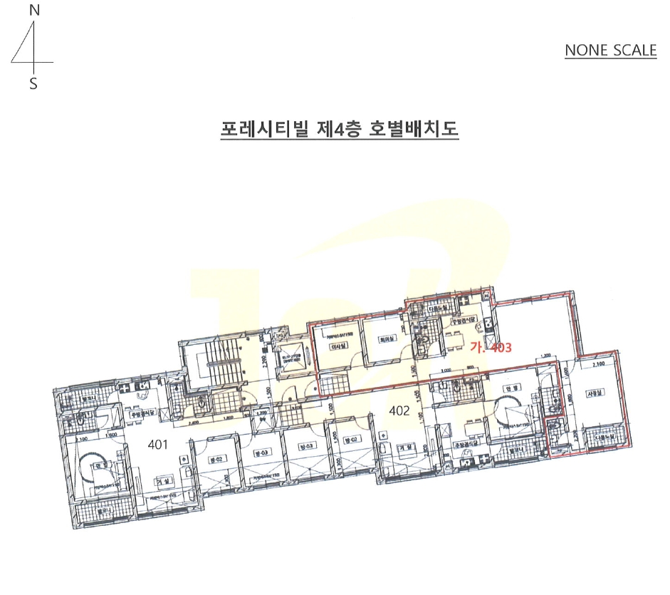 부산광역시 북구 화명동 900 포레시티빌 4층403호 외 1필지 오피스텔(주거) 경매 사진 7