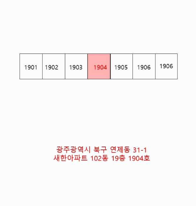광주광역시 북구 연제동 31-1 새한아파트 102동 19층1904호 아파트 경매 사진 20