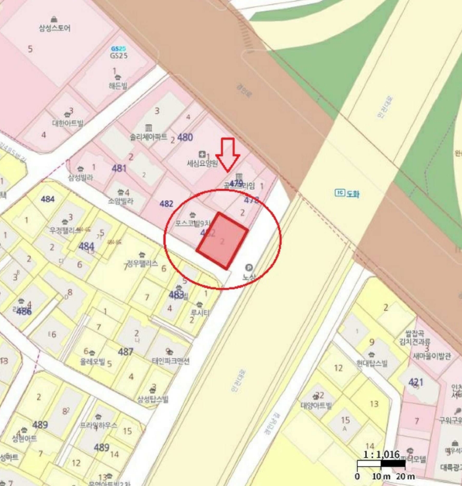 인천광역시 미추홀구 도화동 482-2 갤럭시타워 4층402호 오피스텔 경매 사진 24