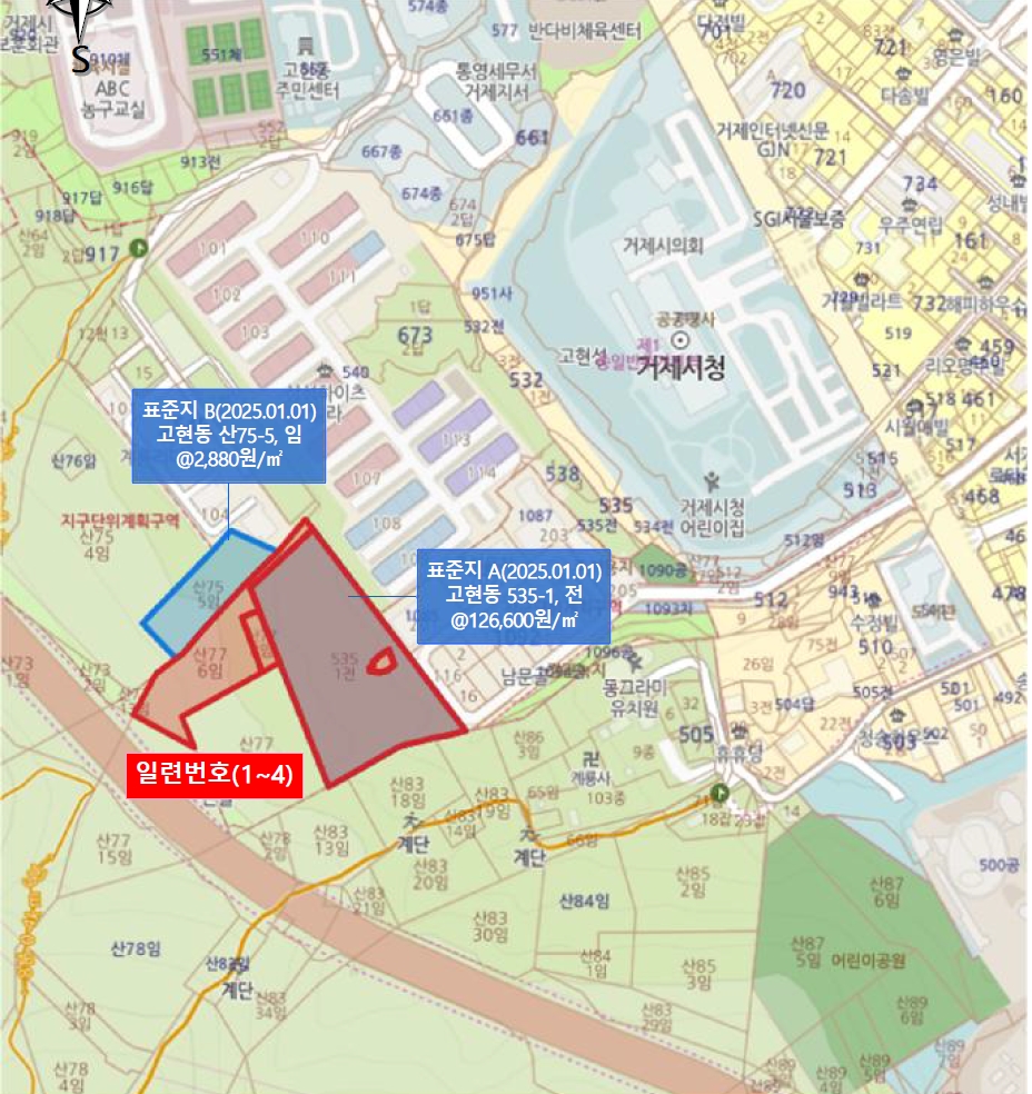 경상남도 거제시 고현동 537 외 3필지 답 경매 사진 28