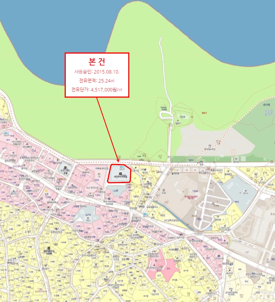 제주특별자치도 제주시 조천읍 함덕리 1269-19 골든튤립제주함덕호텔 5층520호 콘도(호텔) 경매 사진 15