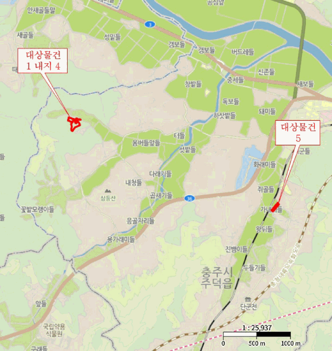 충청북도 충주시 주덕읍 대곡리 662 외 3필지 답 경매 사진 36