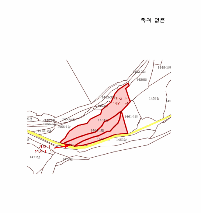 충청북도 영동군 학산면 지내리 1464-1 외 1필지 답 경매 사진 10