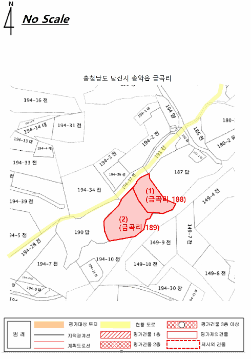 충청남도 당진시 송악읍 금곡리 188 외 1필지 답 경매 사진 18