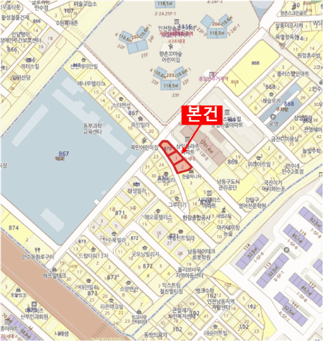 인천광역시 남동구 만수동 870 에이스타운 1동 6층602호 외 2필지 오피스텔(주거) 경매 사진 10