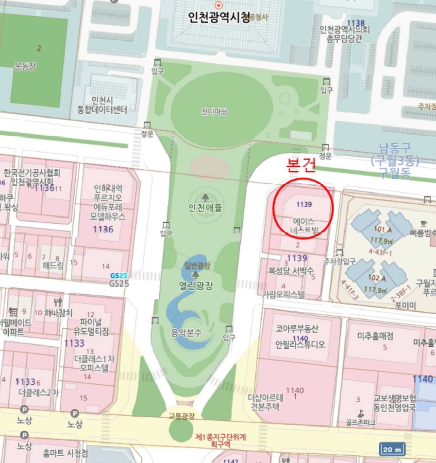 인천광역시 남동구 구월동 1139 에이스네스트빌 10층1019호 외 1필지 오피스텔(주거) 경매 사진 9
