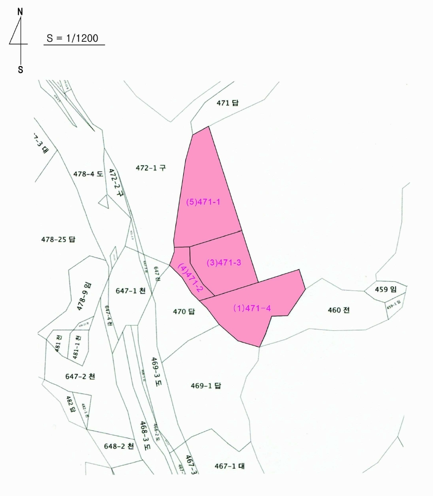 충청남도 계룡시 엄사면 향한리 471-4 외 4필지 임야 경매 사진 33