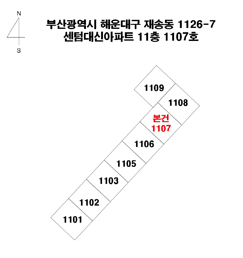 부산광역시 해운대구 재송동 1126-7 센텀대신아파트 11층1107호 아파트 경매 사진 25