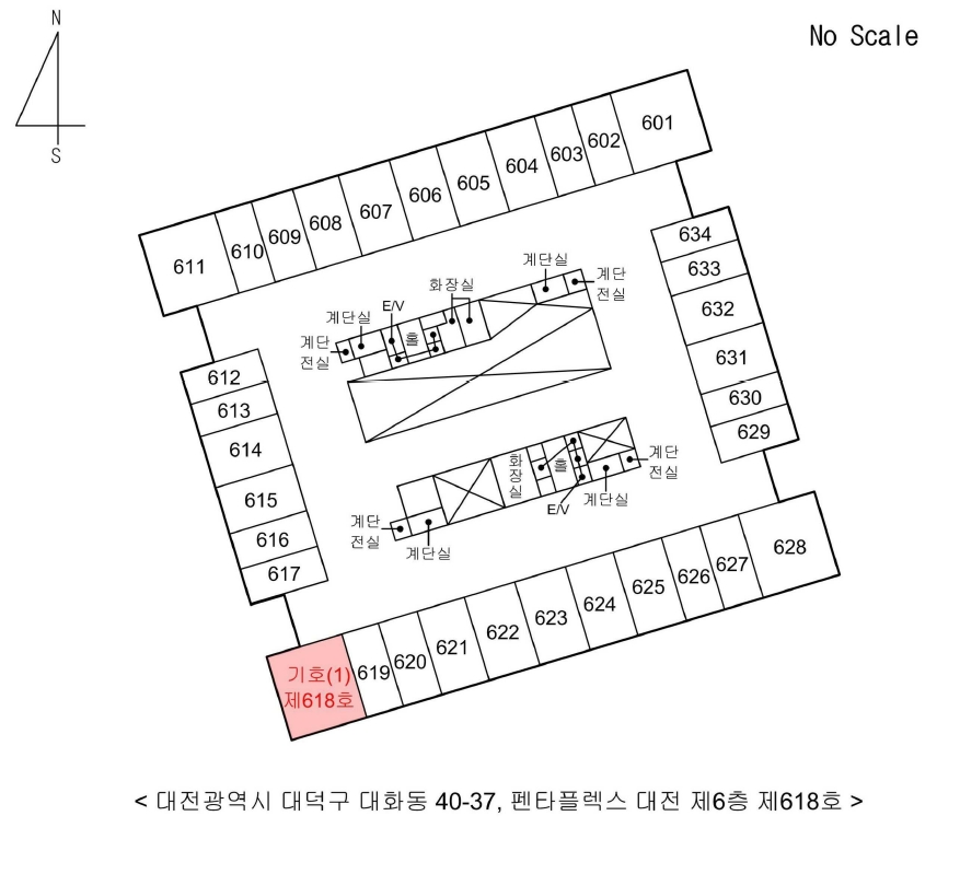 대전광역시 대덕구 대화동 40-37 펜타플렉스 대전 6층618호 아파트형공장 경매 사진 44