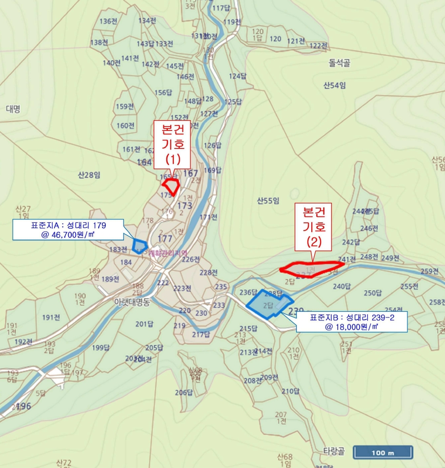 충청북도 진천군 백곡면 성대리 174 대지 경매 사진 9