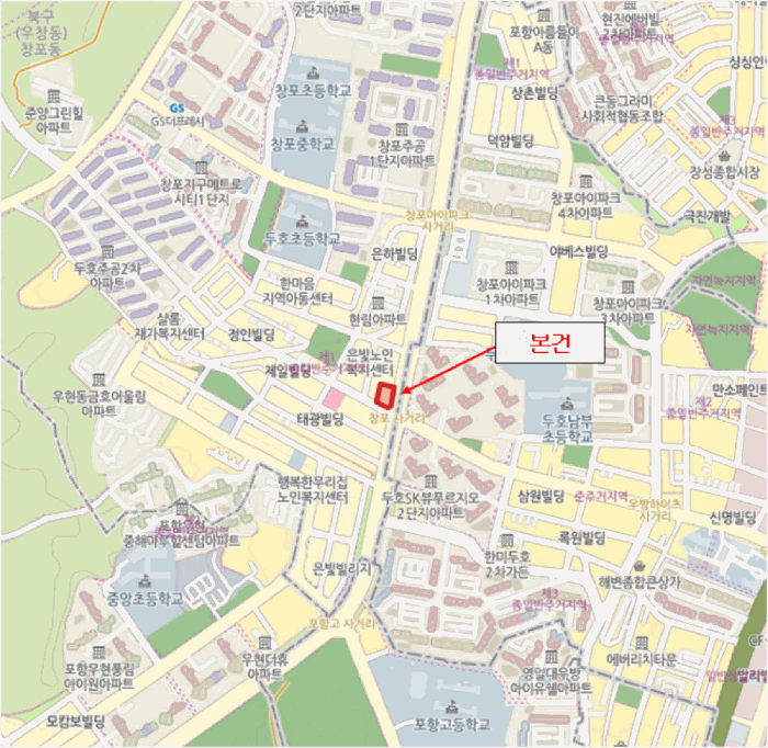 경상북도 포항시 북구 창포동 636-5 쌍용상가 비동 2층 203호 근린상가 경매 사진 24
