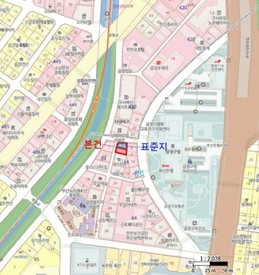 부산광역시 금정구 부곡동 64-7 외 1필지 대지 경매 사진 9