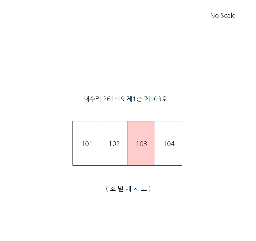 충청북도 청주시 청원구 내수읍 내수리 261-19 1층 103호 다세대(빌라) 경매 사진 22