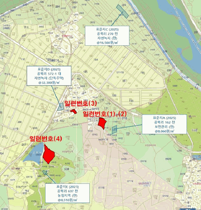 전라남도 곡성군 목사동면 공북리 170 외 1필지 전 경매 사진 6
