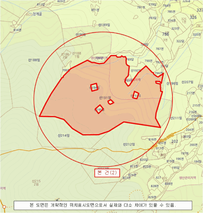 경상남도 진주시 명석면 신기리 산191 임야 경매 사진 5