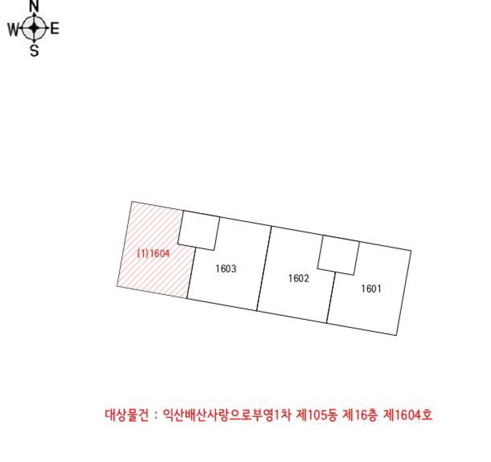 전북특별자치도 익산시 모현동1가 812 익산배산사랑으로부영1차 105동 16층1604호 아파트 경매 사진 14