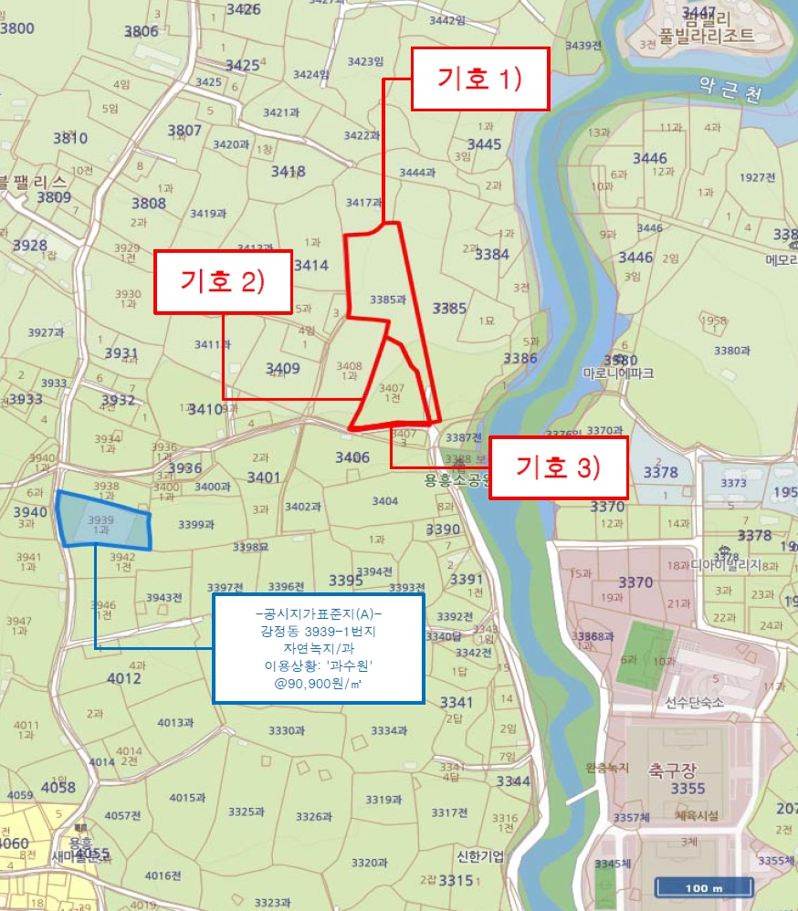 제주특별자치도 서귀포시 강정동 3385 외 2필지 과수원 경매 사진 32