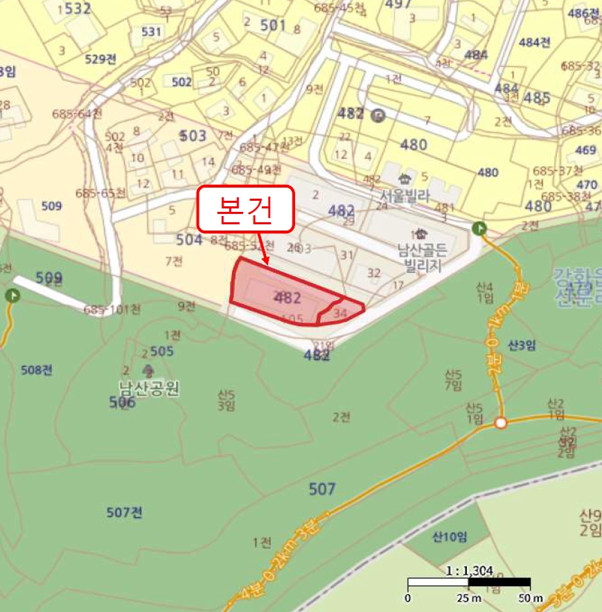 인천광역시 강화군 강화읍 신문리 482-28 남산골든빌리지 105동 4층403호 외 1필지 연립주택 경매 사진 13