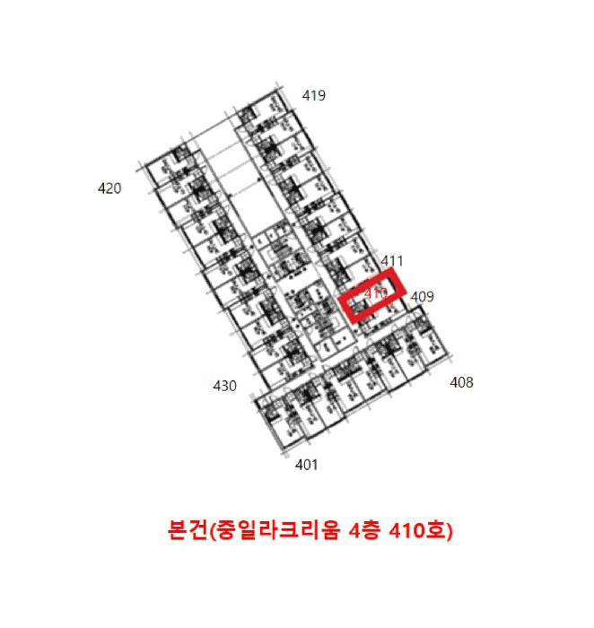 경기도 김포시 구래동 6878-7 중일라크리움 4층 410호 상가,오피스텔,근린시설 경매 사진 14