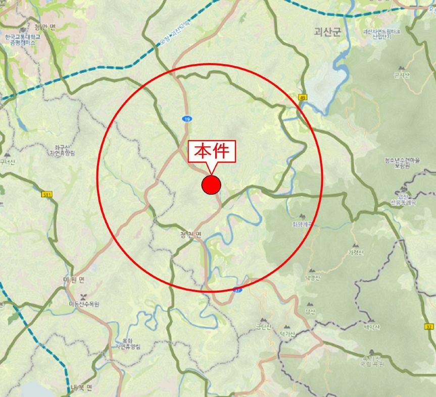 충청북도 괴산군 청천면 금평리 20-1 외 7필지 전 경매 사진 17
