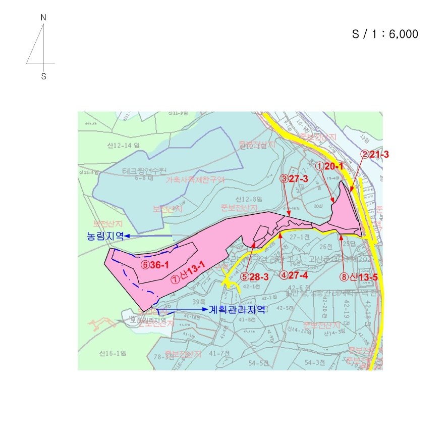 충청북도 괴산군 청천면 금평리 20-1 외 7필지 전 경매 사진 18