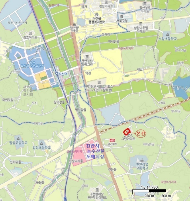 충남 천안시 서북구 신당동 468-7, 102동 3층301호 (신당동,에스씨그린아파트) 외 1필지 아파트 경매 사진 13