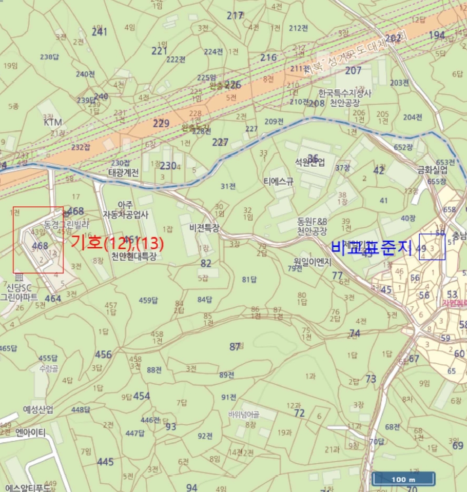 충청남도 천안시 서북구 신당동 468-28 외 1필지 도로 경매 사진 7