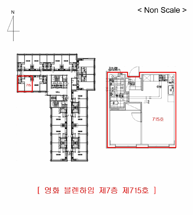 인천광역시 서구 청라동 162-21 영화 블렌하임 7층715호 오피스텔 경매 사진 13