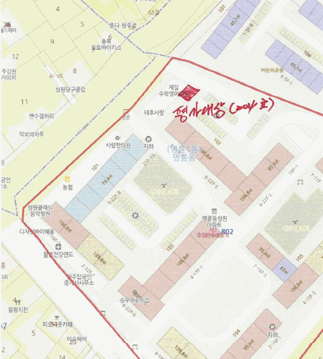 강원특별자치도 원주시 명륜동 802 성원아파트 상가나동 2층204호 근린상가 경매 사진 22