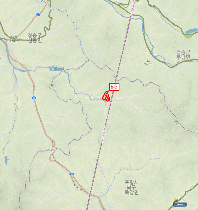 경상북도 포항시 북구 죽장면 하사리 산75 임야 경매 사진 19