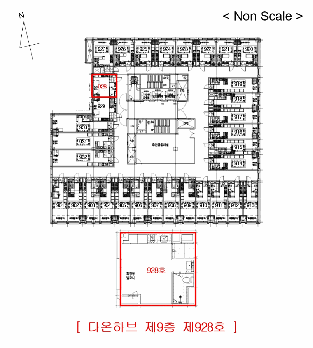 경기도 부천시 원미구 심곡동 458-2 다온하브 9층 928호 외 6필지 도시형생활주택 경매 사진 7