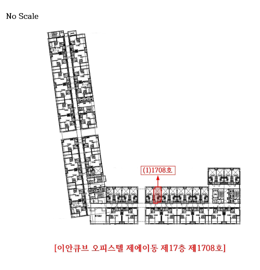 충청남도 서산시 성연면 오사리 1645 이안큐브오피스텔 17층에이-1708호 외 1필지 오피스텔(주거) 경매 사진 13