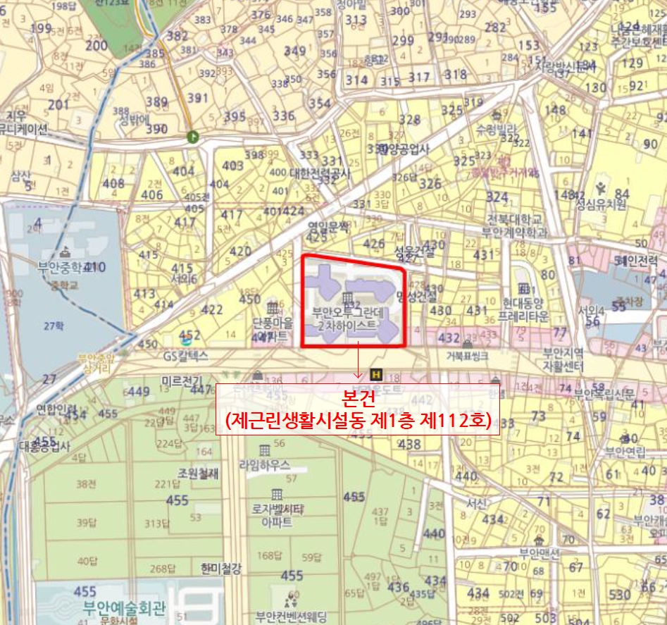 전북특별자치도 부안군 부안읍 서외리 632 부안오투그란데2차하이스트 근린생활시설동 1층112호 근린상가 경매 사진 13