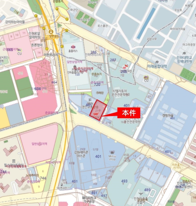인천 미추홀구 학익동 401-21, 3층303-2호 (학익동,인하대역시네마타워) 근린상가 경매 사진 12