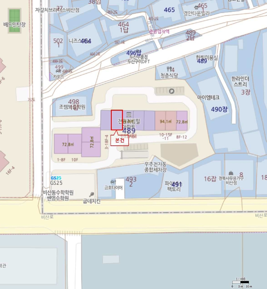 경상북도 구미시 비산동 489-1 비산전원리빙필 101동 1층 106호 아파트 경매 사진 17