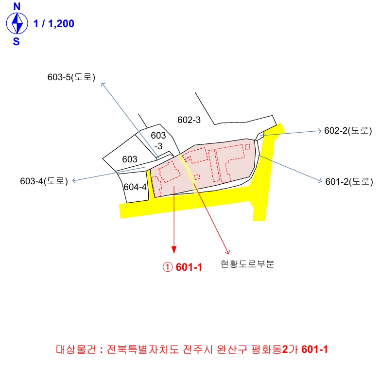 전북특별자치도 전주시 완산구 평화동2가 601-1 대지 경매 사진 66