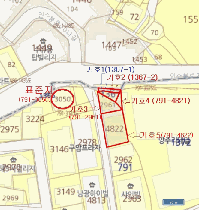 서울특별시 강북구 미아동 1367-1 외 4필지 대지 경매 사진 14
